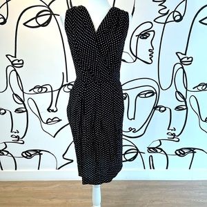 Black and white polkadot dress. Viereek. Medium. Has pockets!!